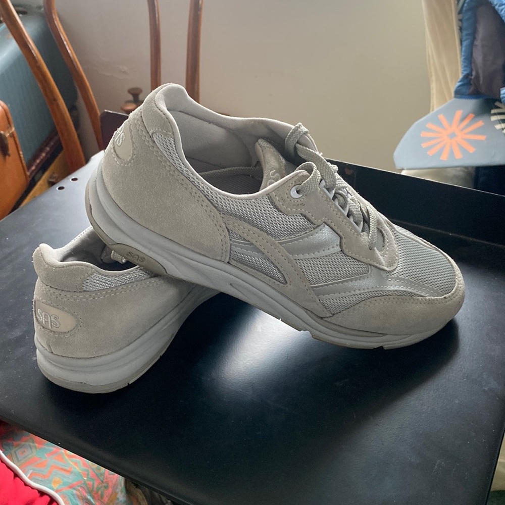 SAS grey/silver sneakers. Excellent condition, barely worn
